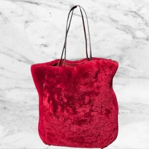 EUC- FURLA FUR TOTE BAG- MADE IN ITALY